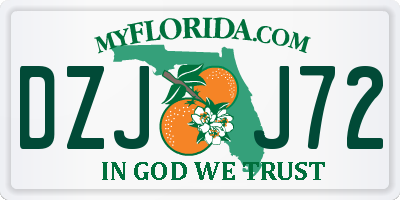 FL license plate DZJJ72