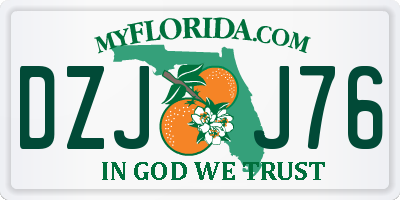 FL license plate DZJJ76