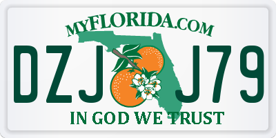 FL license plate DZJJ79