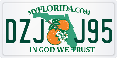 FL license plate DZJJ95