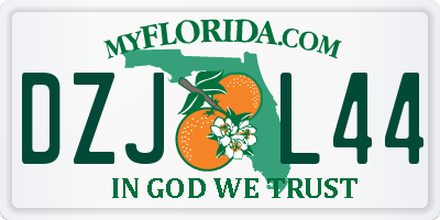 FL license plate DZJL44