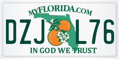 FL license plate DZJL76