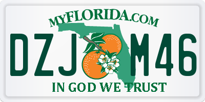 FL license plate DZJM46