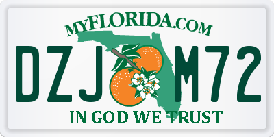 FL license plate DZJM72