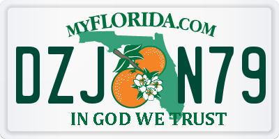 FL license plate DZJN79