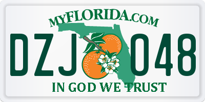 FL license plate DZJO48