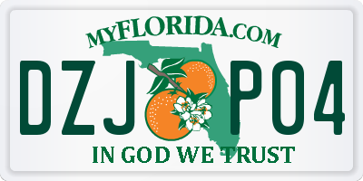 FL license plate DZJP04