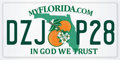 FL license plate DZJP28