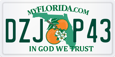 FL license plate DZJP43