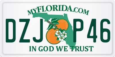 FL license plate DZJP46