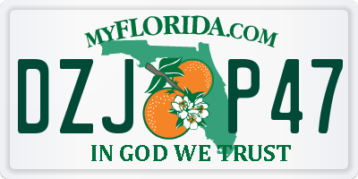 FL license plate DZJP47