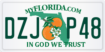 FL license plate DZJP48