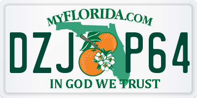 FL license plate DZJP64