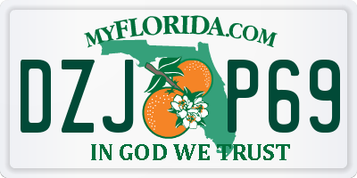 FL license plate DZJP69
