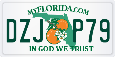 FL license plate DZJP79