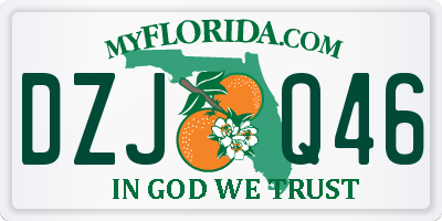 FL license plate DZJQ46