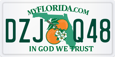 FL license plate DZJQ48