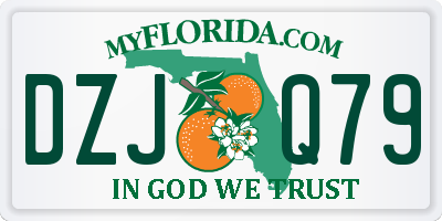FL license plate DZJQ79