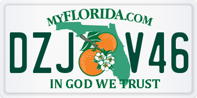 FL license plate DZJV46