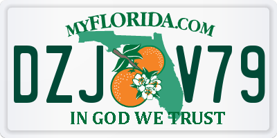 FL license plate DZJV79