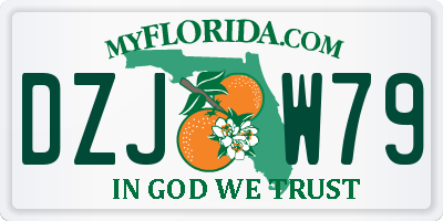 FL license plate DZJW79