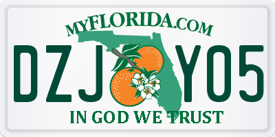 FL license plate DZJY05