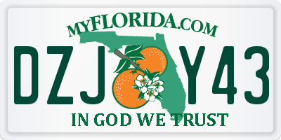 FL license plate DZJY43