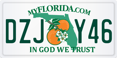 FL license plate DZJY46