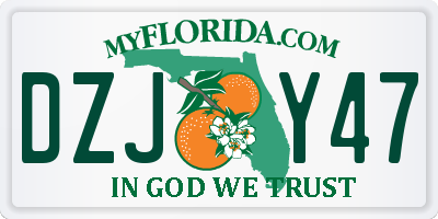 FL license plate DZJY47