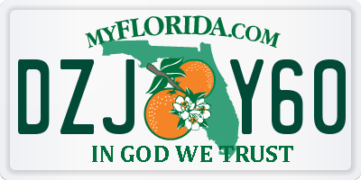 FL license plate DZJY60