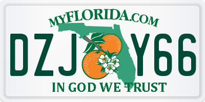 FL license plate DZJY66