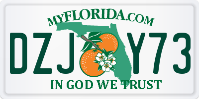 FL license plate DZJY73