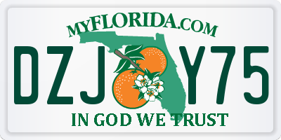 FL license plate DZJY75