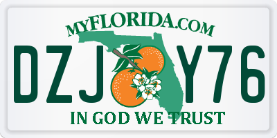 FL license plate DZJY76