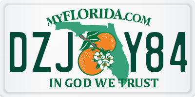 FL license plate DZJY84