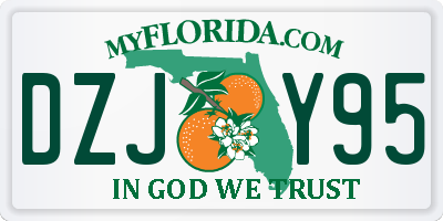 FL license plate DZJY95
