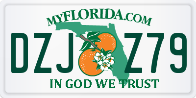 FL license plate DZJZ79