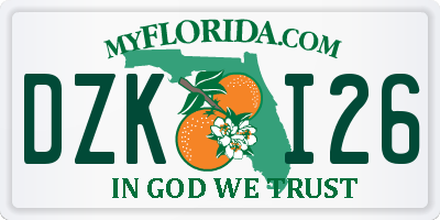 FL license plate DZKI26