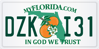 FL license plate DZKI31