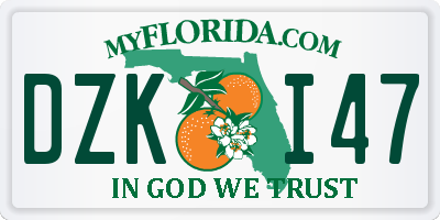 FL license plate DZKI47