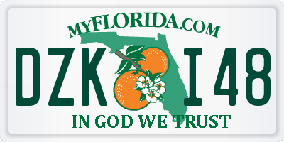 FL license plate DZKI48