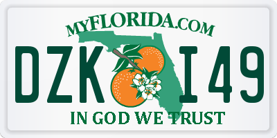 FL license plate DZKI49