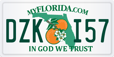 FL license plate DZKI57