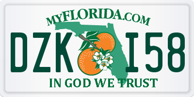 FL license plate DZKI58