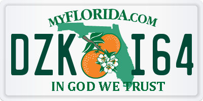 FL license plate DZKI64