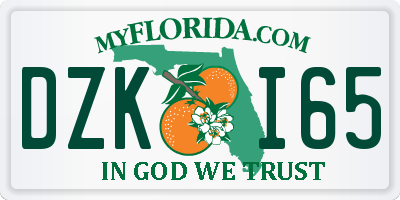 FL license plate DZKI65