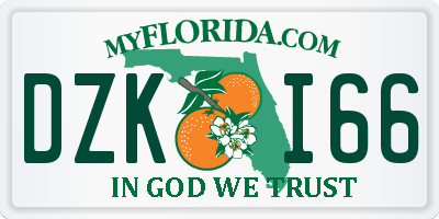 FL license plate DZKI66