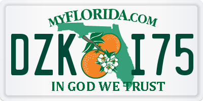 FL license plate DZKI75
