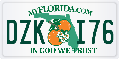 FL license plate DZKI76
