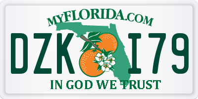 FL license plate DZKI79